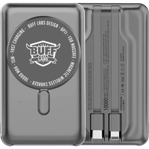 Buff BP11 10000MAH Magsafe Uyumlu Dahili Kablolu Powerbank Gray