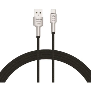 C133AT 3.0A Hasir Metal Başlikli Type-C Hızlı Şarj & Data Kablosu