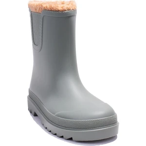 W10290 Tokio Burreguito Yeşil Ortopedik Kürklü Erkek Çocuk Yağmur Çizme