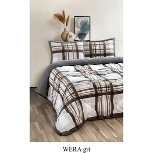 Comforter Yorgan Set Tek Kişilik Wera Gri