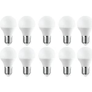 6W Dekoratif LED Top Ampul Buji 10'lu Paket Beyaz Işık E27 Duylu Küçük Ampul Kalın Duy