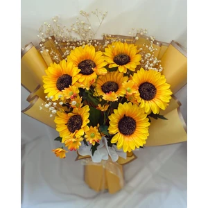 Zb Flowers Sevgiliye hediye Ayçiçeği Buketi papatya Çiçek Buketi sevgiliye Hediye doğum Günü isteme Çiçeği yapay Çiçek ayçiçeği