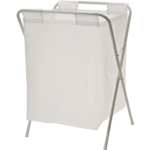 50 Litre Beyaz,Katlanır, Çamaşır Sepeti Meridyendukkan Açılır Kapanır Pratik Kirli Sepeti 50 Lt U42X G43X Y60 Cm