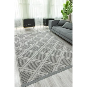 Decomia Home Lola Iskandinav Dokuma Bukleli Gri Modern Kaymaz Salon Halısı Mutfak Halısı Koridor Halısı Yolluk