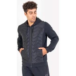 23N-1154 Fermuarlı Kapşonlu Üst