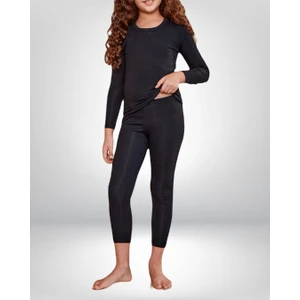 Unisex Pamuklıu Likralı Basic Termal Kız Çocuk Tayt Çocuk Kışlık Tayt