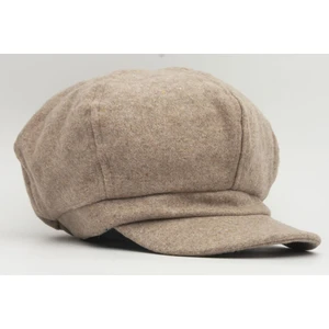 Kadın Yünlü Vintage Kasket Retro Kışlık Şapka