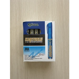 Tutunabilir Kağıt 12 Adet Kartuşlu Beyaz Tahta Kalemi Ideal Yazı Tahtası Kalemi Kutulu