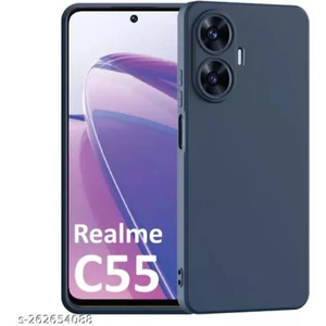 Realme C55 Kılıf Kamera Çıkıntılı Içi Kadife Lansman Yumuşak Dokulu Silikon Kapak