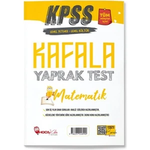 Hoca Kafası Yayınları KPSS Matematik Öğreten Yaprak Test