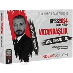 İndeks Akademi Yayıncılık 2024 KPSS  Vatandaşlık Video Ders Notları