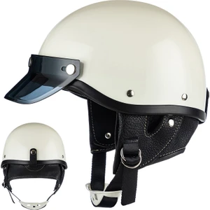Mdsj 3c Japon Tarzı Vintage Harley Motosiklet Kask Kepçe Kask (Yurt Dışından)