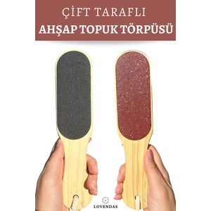Ahşap Çift Taraflı Ayak Törpüsü 24 cm Büyük Boy