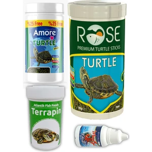 Kaplumbağa Yemi 125ML, 250ML, 100 Ml, Clear Berraklaştırıcı Seti