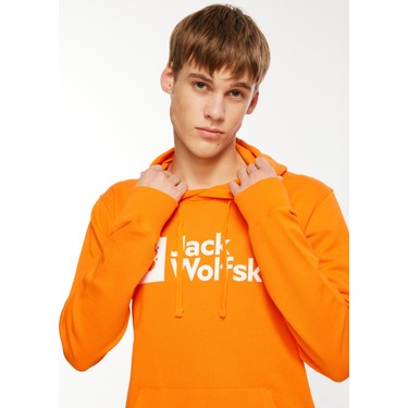 Jack Wolfskin Turuncu Erkek Kapu onlu Sweatshirt Arthur Fiyat