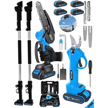 Graizer Alman 598 Vf 20 Ah 2 Li Set 4 Akülü Şarjlı Ağaç Dal Fiyatı