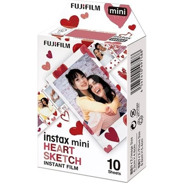 Instax Mini Heart Sketch