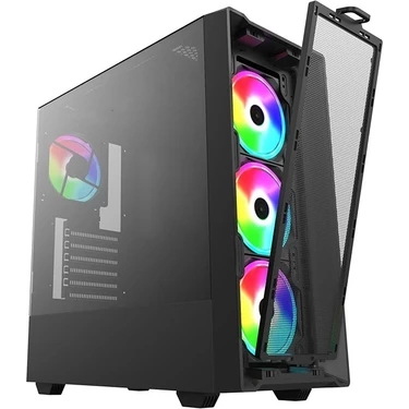 Blueforce Phoenix 4* Rgb Fanlı Atx-Mini Atx Itx Uyumlu Mid Tower Gaming Oyuncu Bilgisayar Kasası