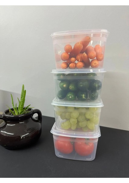 Huge 12 Adet Büyük Boy Saklama Kabı Kapaklı Erzak Taze Sebze Kabı Seti 2 Lt Kapaklı fiyatları