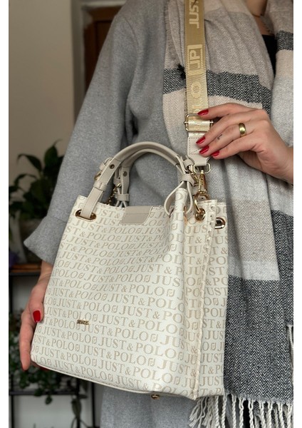 4 Bölmeli Büyük Boy Örgülü Model Ayarlanabilir Askılı Kadin Omuz Cantasi 2180 Krem fırsatları