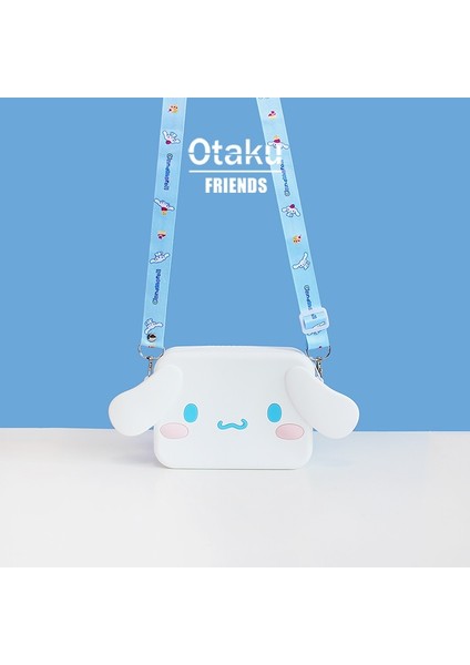 Sanrio Jade Köpek Sevimli Büyük Kare Çanta Çocuk Silikon Crossbody Çanta Para Çanta Çanta (Yurt Dışından)
