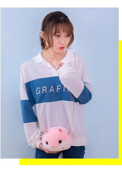 Karikatür Peluş Zinciri Küçük Çanta Kadın Çapraz Bag Tavuk Hamster Bebek Mobil Para Çantası Kız Omuz Çantası (Yurt Dışından) fiyatları