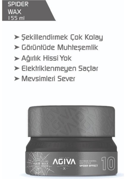 Hair Wax Effect Parlak Görünümlü Wax No:10 155ml X36