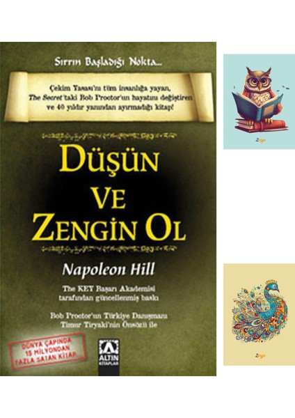 Düşün ve Zengin Ol - Napoleon Hill + Not Defterli Seti