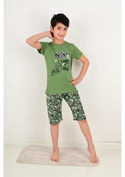 Erkek Çocuk Kapri Pijama Takımı Bronx Crazy Yeşil fiyatları