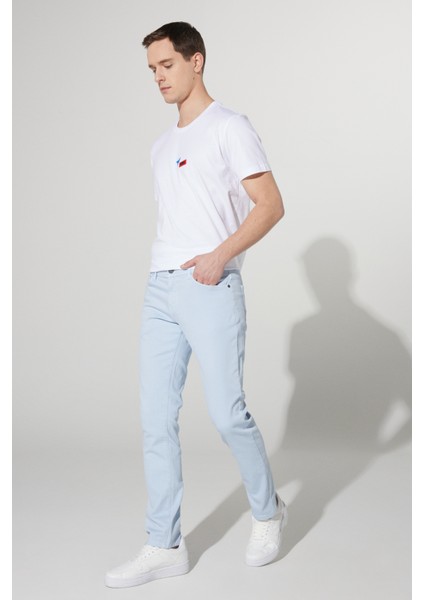 ALTINYILDIZ CLASSICS Altınyıldız Classics 4a1400000101 Normal Bel Slim Fit Düz Mavi Erkek Pantolon