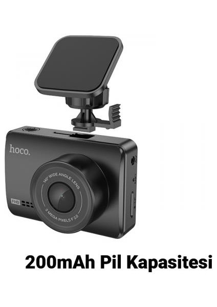 Hc Seri Bataryalı 140° Geniş Açı Lens Gece Görüşü 1080P Araç Kamerası Araç Içi Kamera Sürüş Kaydedici