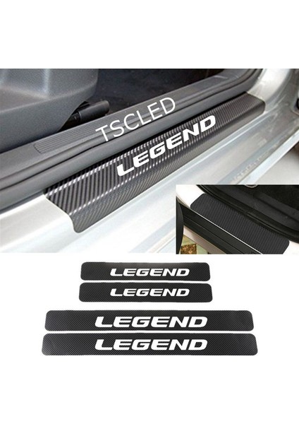 Legend Karbon Kapı Eşiği Kaplama Sticker (4 Adet) ZZ76