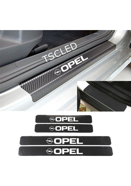 O Pel Karbon Kapı Eşiği Kaplama Sticker (4 Adet) ZZ156