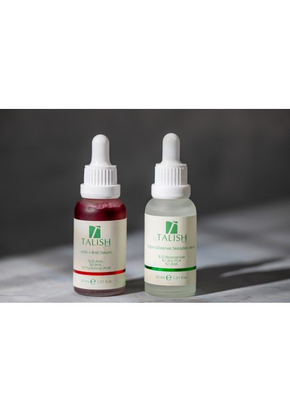 Yenileyici Kırmızı Peeling Serum + Yoğun Niasinamid Serum