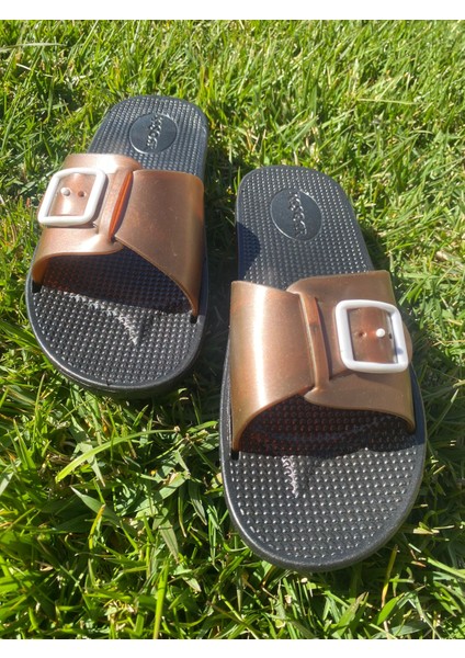 Kadın Kaydırmaz Taban Ayarlanabilir Tokalı Havuz Plaj Bahçe Ev Terliği