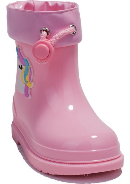 W10253 Bimbi Unicornio Pembe Ortopedik Kız Çocuk Yağmur Çizme