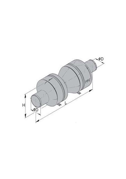 Vetus Mv Muffler Tip MV090 11.5 Lt
