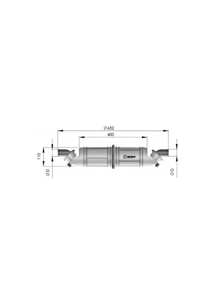 Vetus Waterlock/muffler Ø D 45 mm