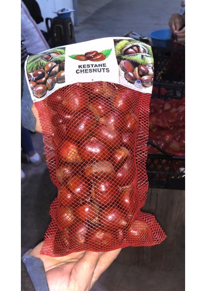 Organik Kuzu Kestane orta-iri Boy Karışık 
Net 1 kg