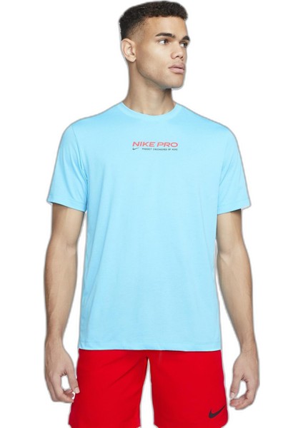 Dri Fit Pro Erkek Mavi Spor T-Shirt