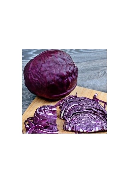 200 Adet Tohum Eko Paket Kırmızı Geleneksel Kara Mor Lahana Organik