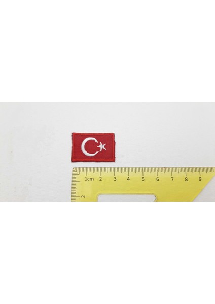 "türk Bayrağı" 3 cm x 2 cm Arma Yama Patch (1 Adet)