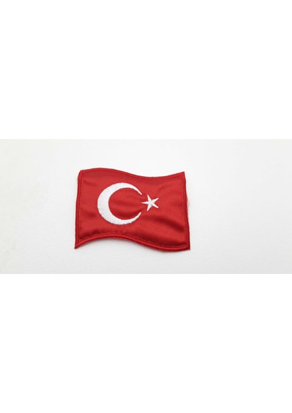 "dalgalanan Türk Bayrağı" 7 cm x 5 cm Arma Yama Patch (1 Adet)