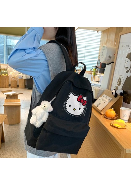 Hello Kitty Head Baskılı Sırt Çantası