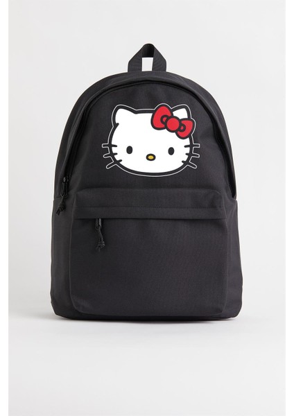 Hello Kitty Head Baskılı Sırt Çantası