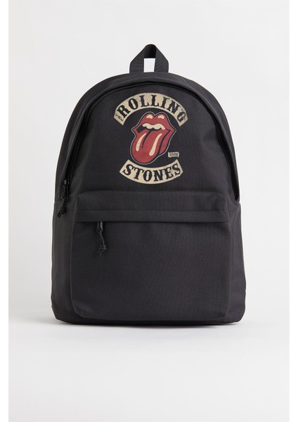 Rolling Stones Vintage Baskılı Sırt Çantası