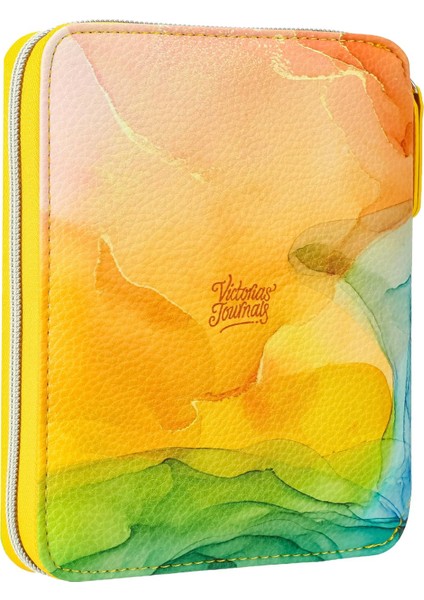 123 1464 Victoria's Journals Zipper Folder Organizer Defter A6 Çizgili fiyatları