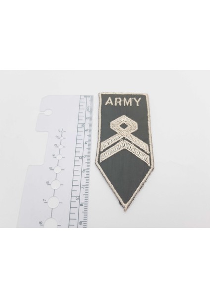 "army " Logolu 8,5 cm x 4 cm Boyutlarında Arma Yama Patch (1 Adet)