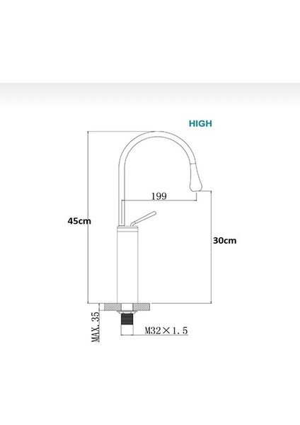 Çanak Lavabo Bataryası Lavabo Musluğu Drop Design Modern Tasarım Yüksek Tip Batarya Banyo Armatür