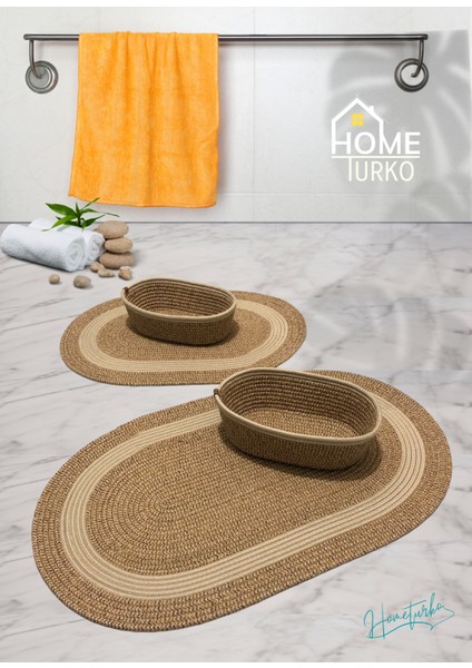 2'li Takım Jüt, Hasır, Paspas, Banyo Paspası, Banyo Paspas Takımı ve Banyo Sepeti fiyatları